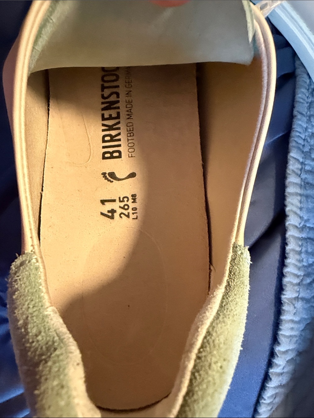 Birkenstock Bend Low Devon Pop in eggshell and sage - Picture 8 of 8